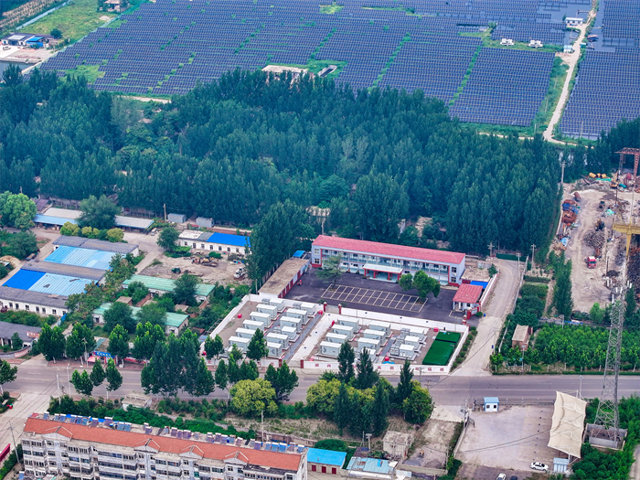 Trina Storage Elementa battery energy storage system?with Trinasolar's?Vertex N solar panels in a solar + battery storage?installation